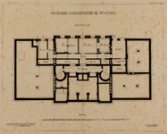 214707 Plattegrond van het ontwerp voor het souterrain van het Fysisch Laboratorium (Bijlhouwerstraat 18) te Utrecht. ...